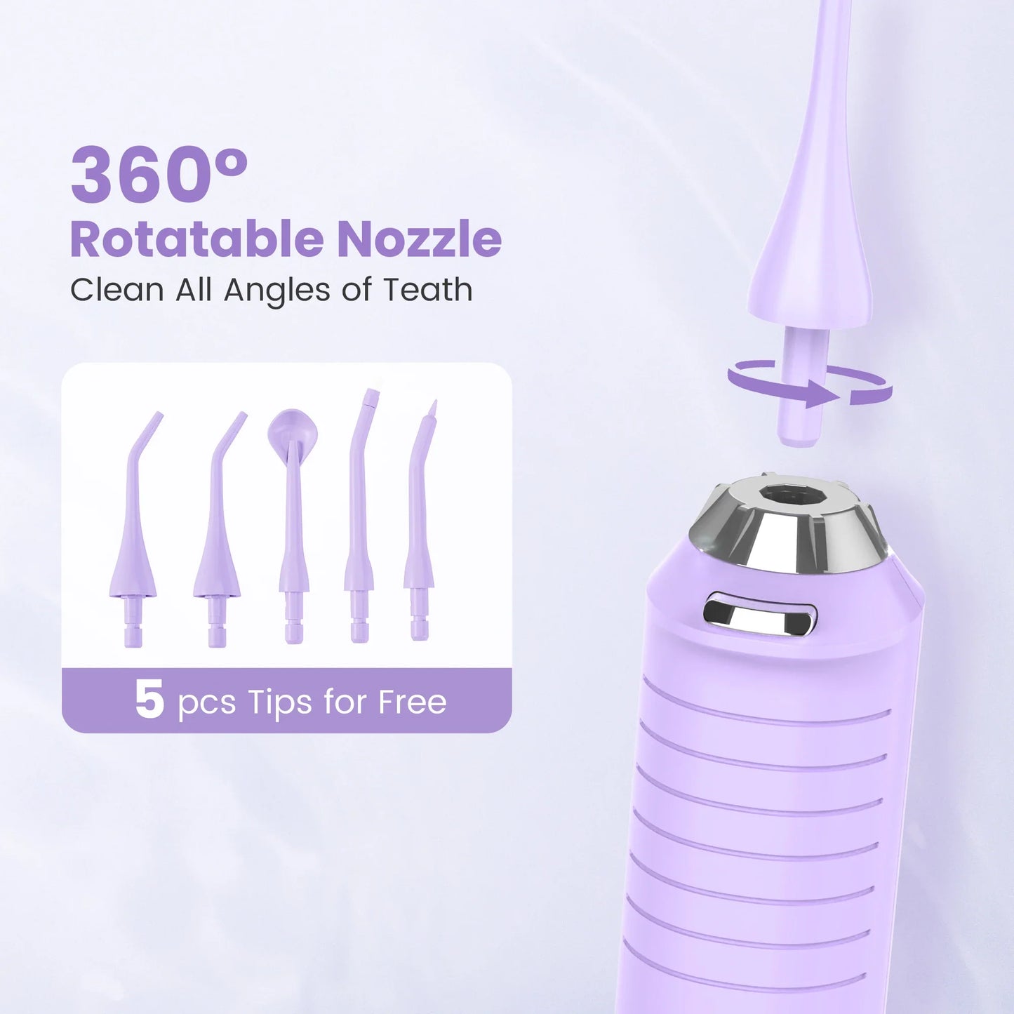 SEJOY Water Flosser for Teeth Irrigator Teeth Whitening Tool Portable Water Pick Personal Care Appliances Dental Teeth Cleaner