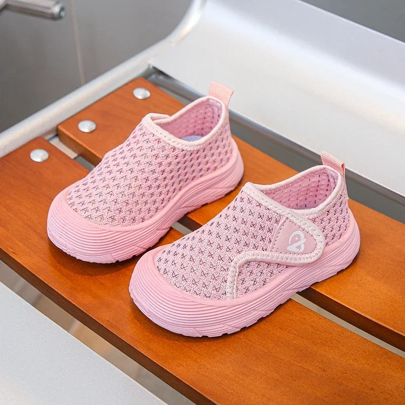 Students Casual Shoes Mesh Breathable Children Tennis Shoes Soft Bottom Comfortable 2025 New Fashion Kids Sports Shoes Non-slip