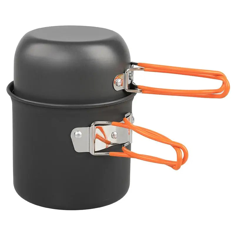 Ultralight Camping Pot Set: Camping Cookware Mess Kit (Outdoor Cooking Tableware) – For Hiking, Trekking, Picnic, Fishing, Mount
