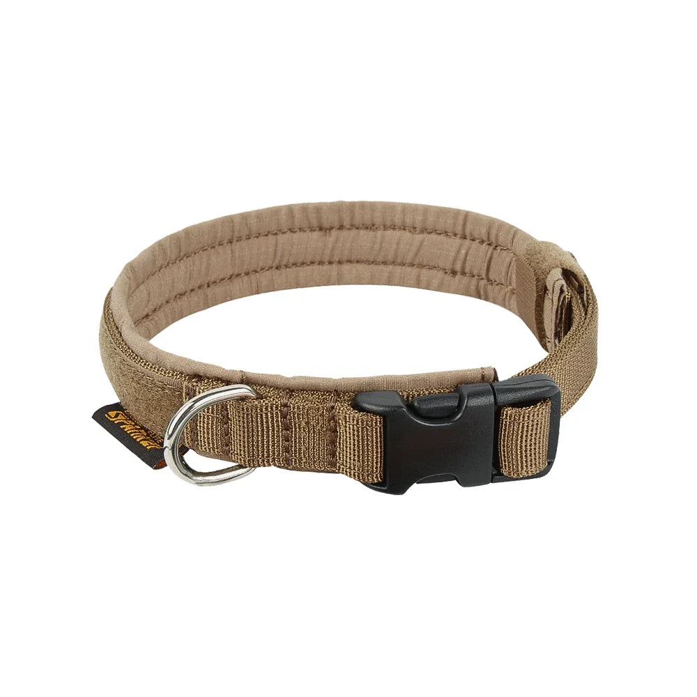 Tactical Dog Collar Puppy Collars Adjustable Soft Nylon Outdoor Training Collar Medium Large Dog German Shepherd Training Collar