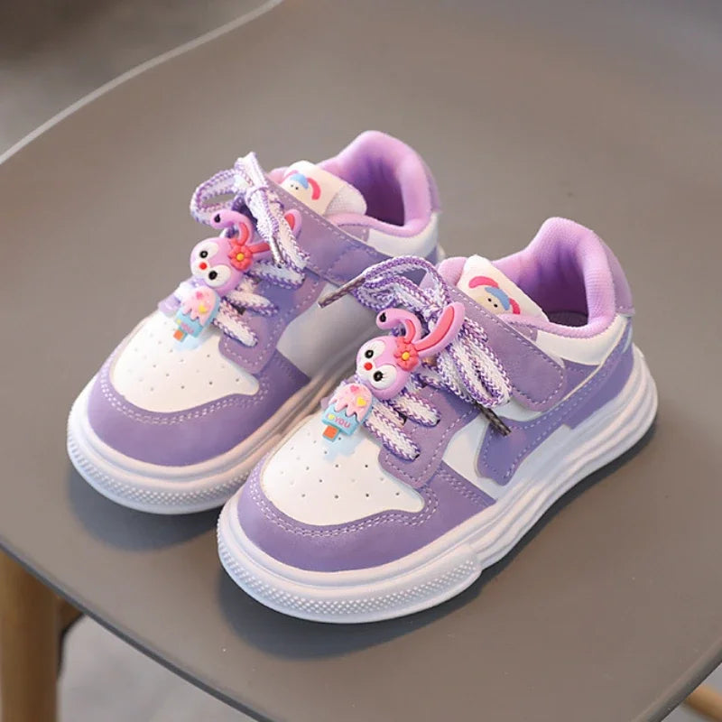 Disney Children's Sneakers Boys Fashion Anti-slip Sport Shoes Girls Cute Bear Outdoor Shoes Casual Shoes for Kids Size 23-30