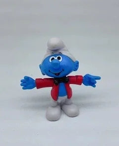 Children Play House Toy Smurf Mushroom House Doll Articulated Movable Nostalgic Animated Hand Puppet Ornaments Nostalgic Toy