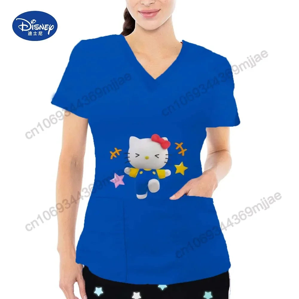 V-neck Female Clothing Women Summer 2023 Casual Wear Fashion Anime Tshirt Free Shipping 2000s Clothes Y2k Tops Women's T-shirt