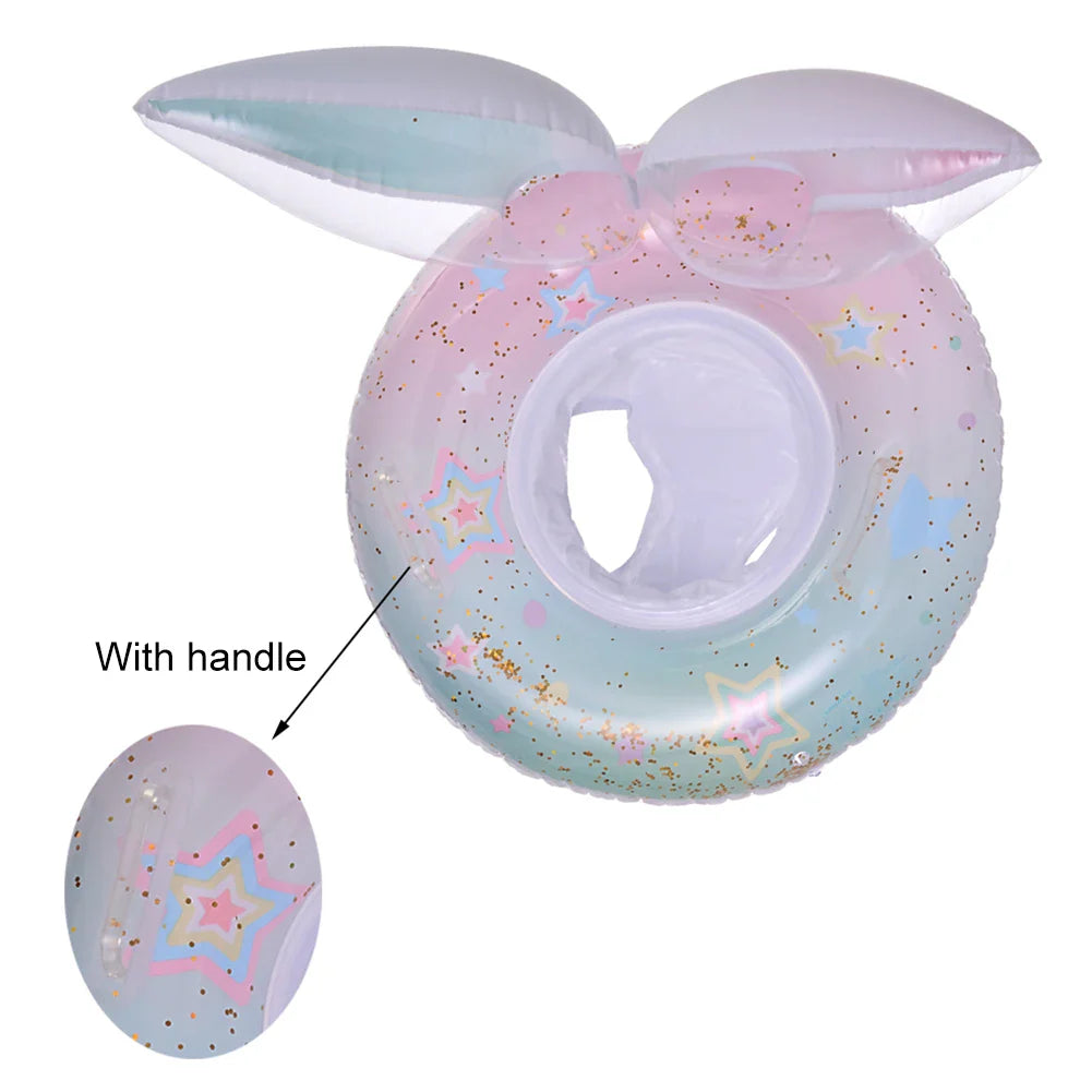 Summer Mermaid Tail Confetti Sequin Swimming Ring Swimming Circle Swim Tubes Rings Beach Swimming Party Toys for Kids and Adults