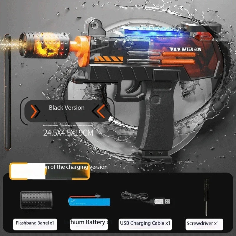 UZI Water Gun Toy Swimming Pool Play Water Adult Shots Games Toy Outdoor Games High Pressure Water Gun Summer Swimming Pool Toys