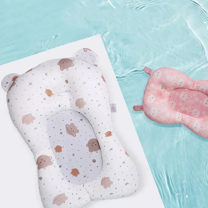 Baby Shower Bath Tub Pad Non-Slip Newborn Bathtub Mat Safety Nursing