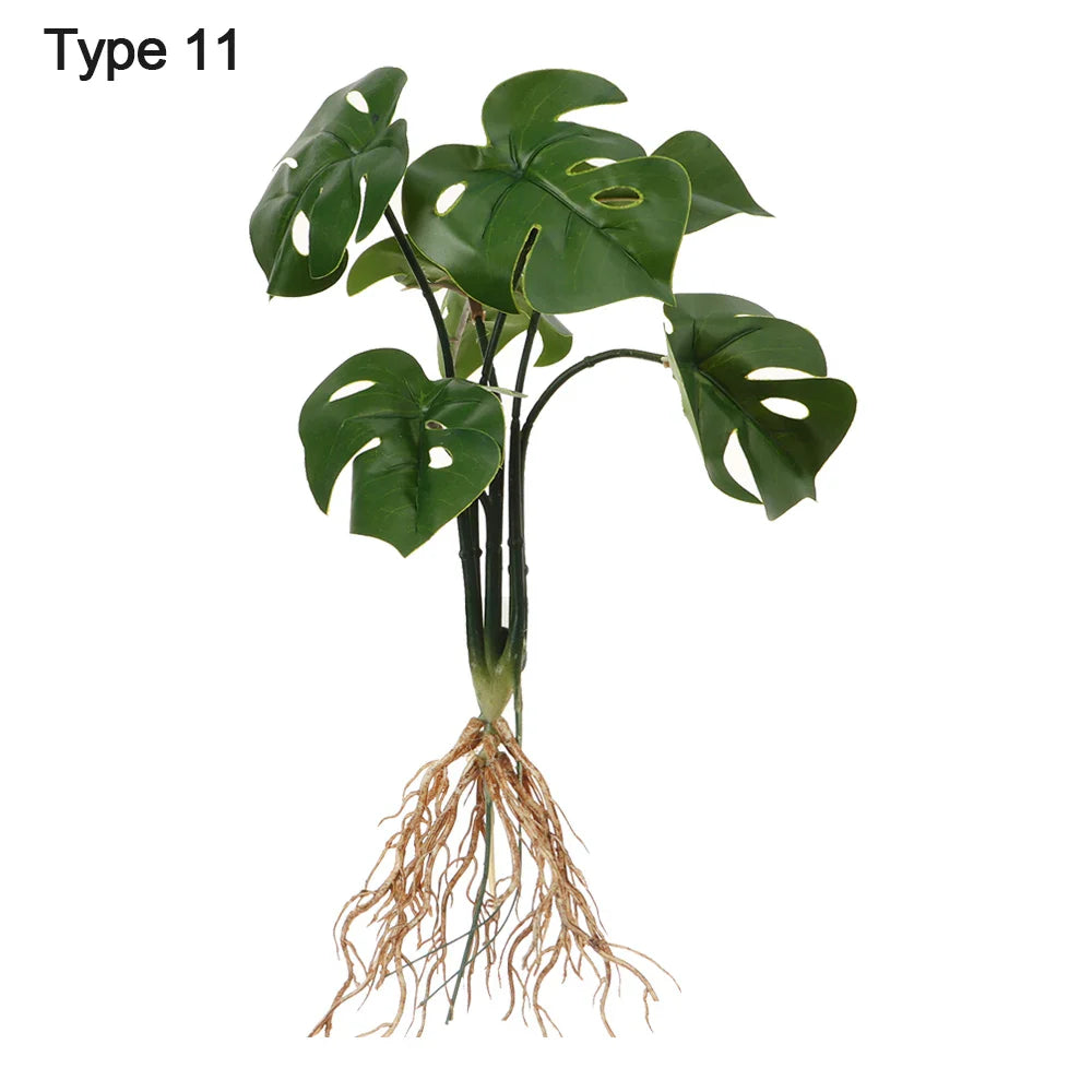 Home Decoration Desktop Ornament Party Supplies Simulation Greenery Plant Wall Artificial Hydroponic Plants With Root