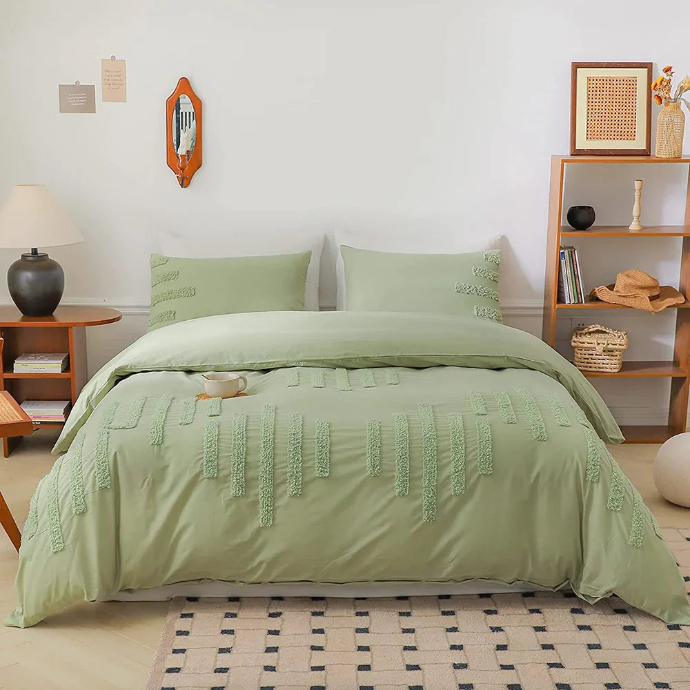100% Cotton 3Pcs Complete Bedding Set