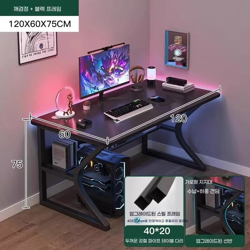 White Gaming Computer Desk Chair Set ,Home Office, Study, Bedroom  Laptop Table