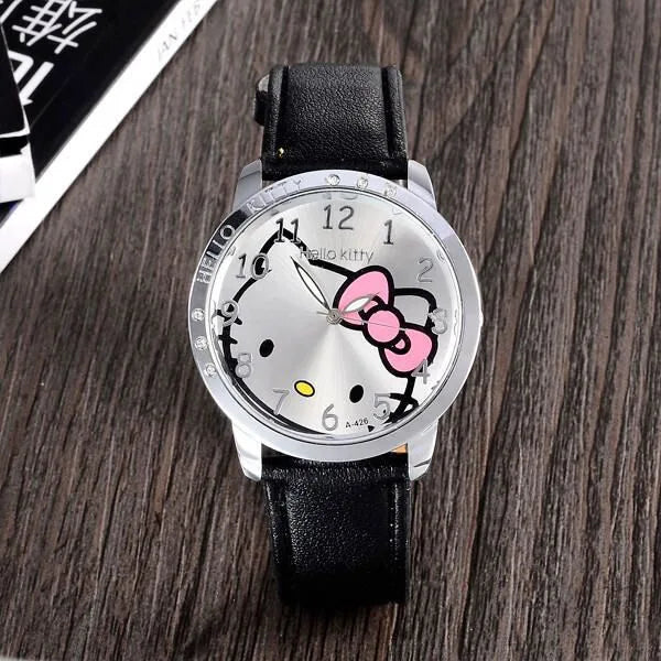 Hello Kitty Sanrio children Quartz Watch Women Children Casual Waterproof Kawaii Cartoon Watches Fashion WristWatch Gifts