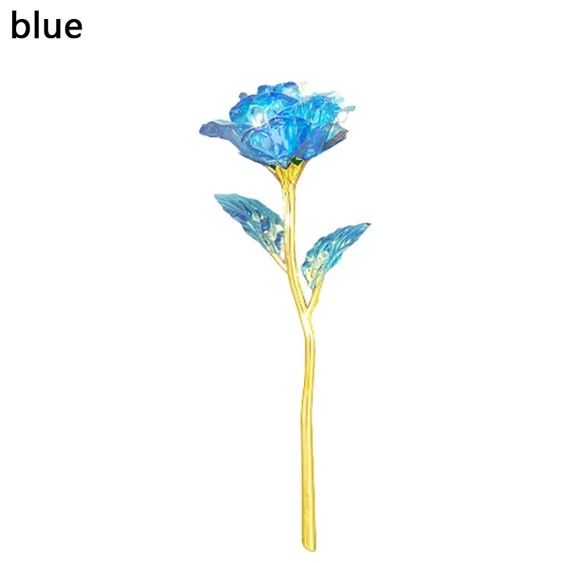 5/10/20pcs 24K Foil Plated Rose Valentine's Day Creative Gift Gold Rose Lasts Forever Love Wedding Decor Lover Lighting Roses
