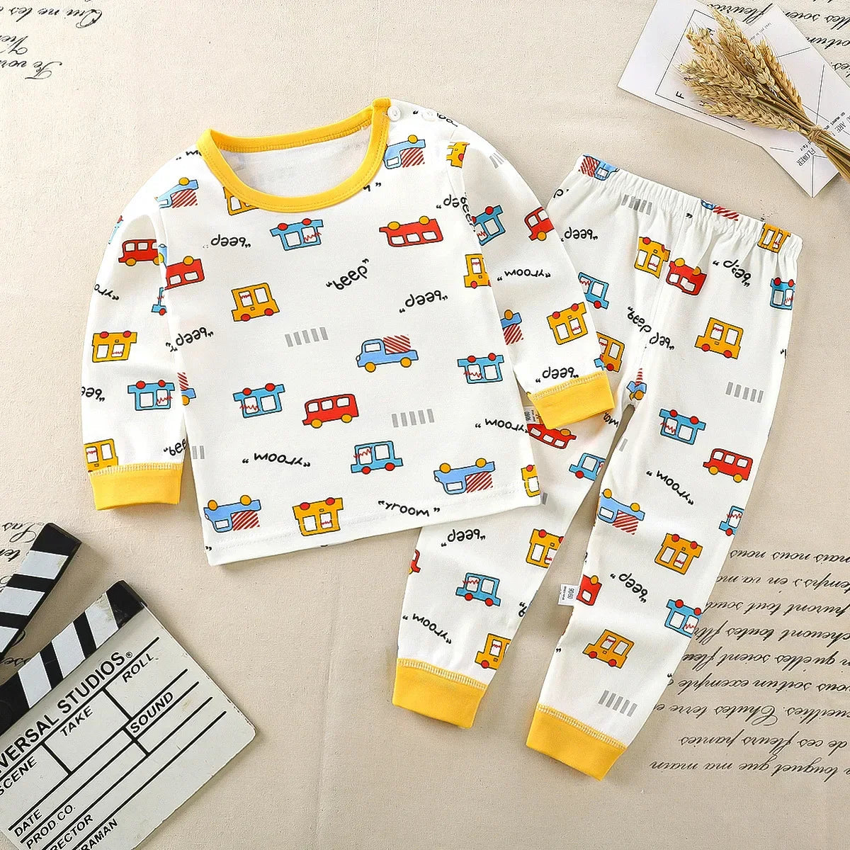 Kids Clothes Children Sets Children's Clothing Boys Girls CottonAutumn winter Clothing Pants Sleepwear Christmas Gift