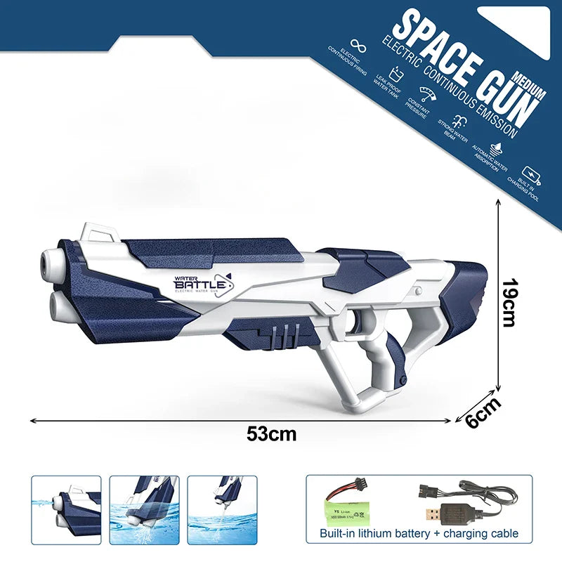 Electric Water Gun Pistol 10M Long Range Portable Guns M416 Children Summer Beach Outdoor Fight Shooting Toys for Boys Kid Games