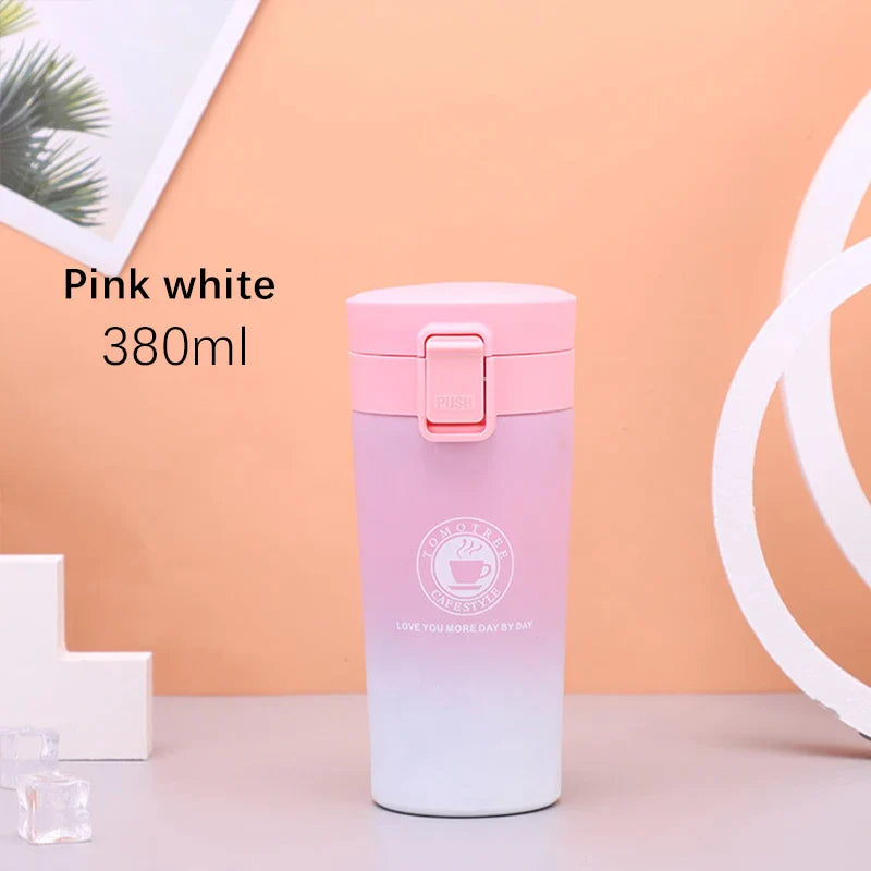 500ml water bottle Thermos Coffee Mug Double Wall Stainless Steel Tumbler Vacuum Flask Bottle Thermo  Travel Free Shipping