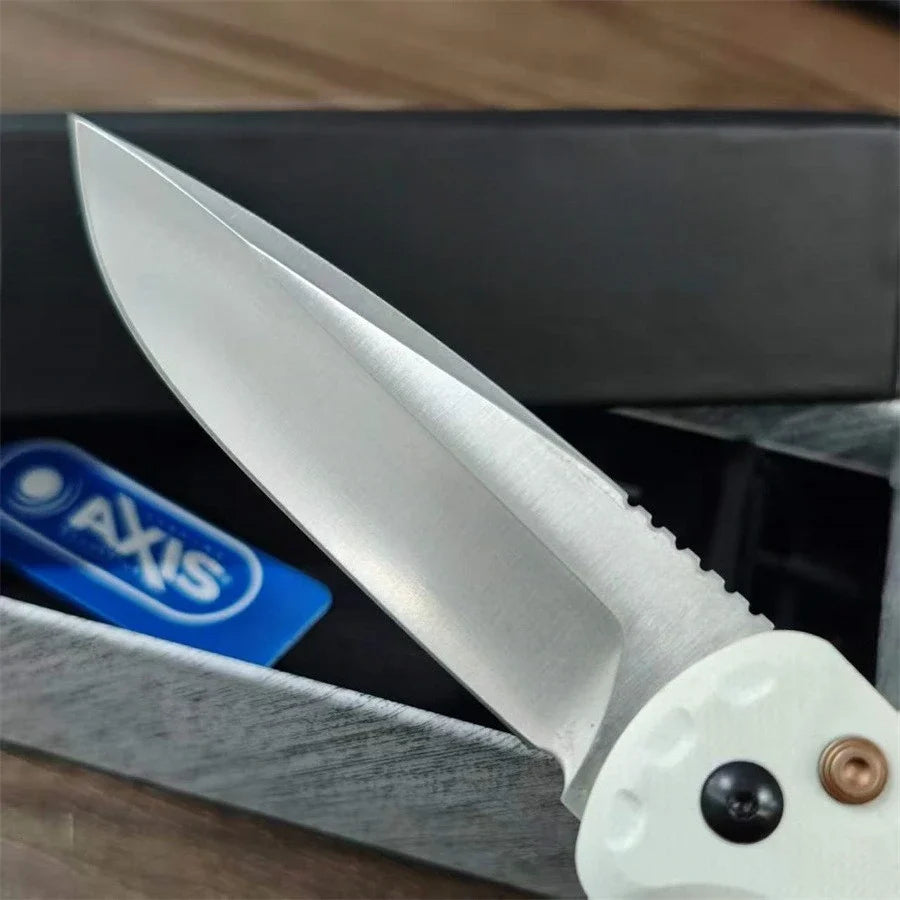 BM 4300 Folding Knife G10 Handle Wilderness Exploration, Hunting, Tactical Combat, Ergonomic Handle, EDC Multi-functional Knives