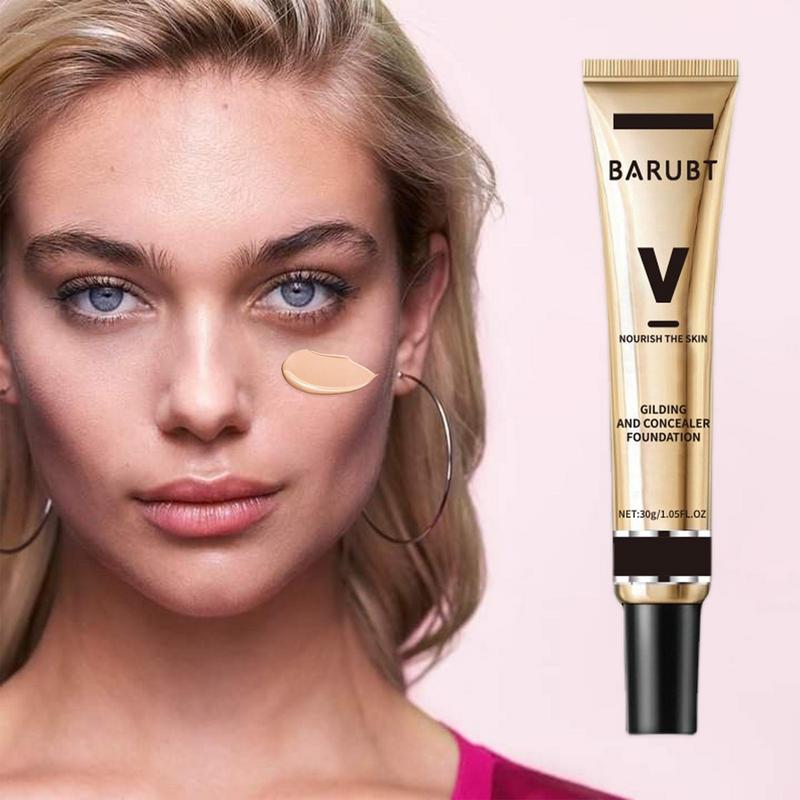 Waterproof Foundation Liquid Foundation And Concealer In 1 Long-lasting Full Coverage  Oil-controlling Concealer For Dry Skin