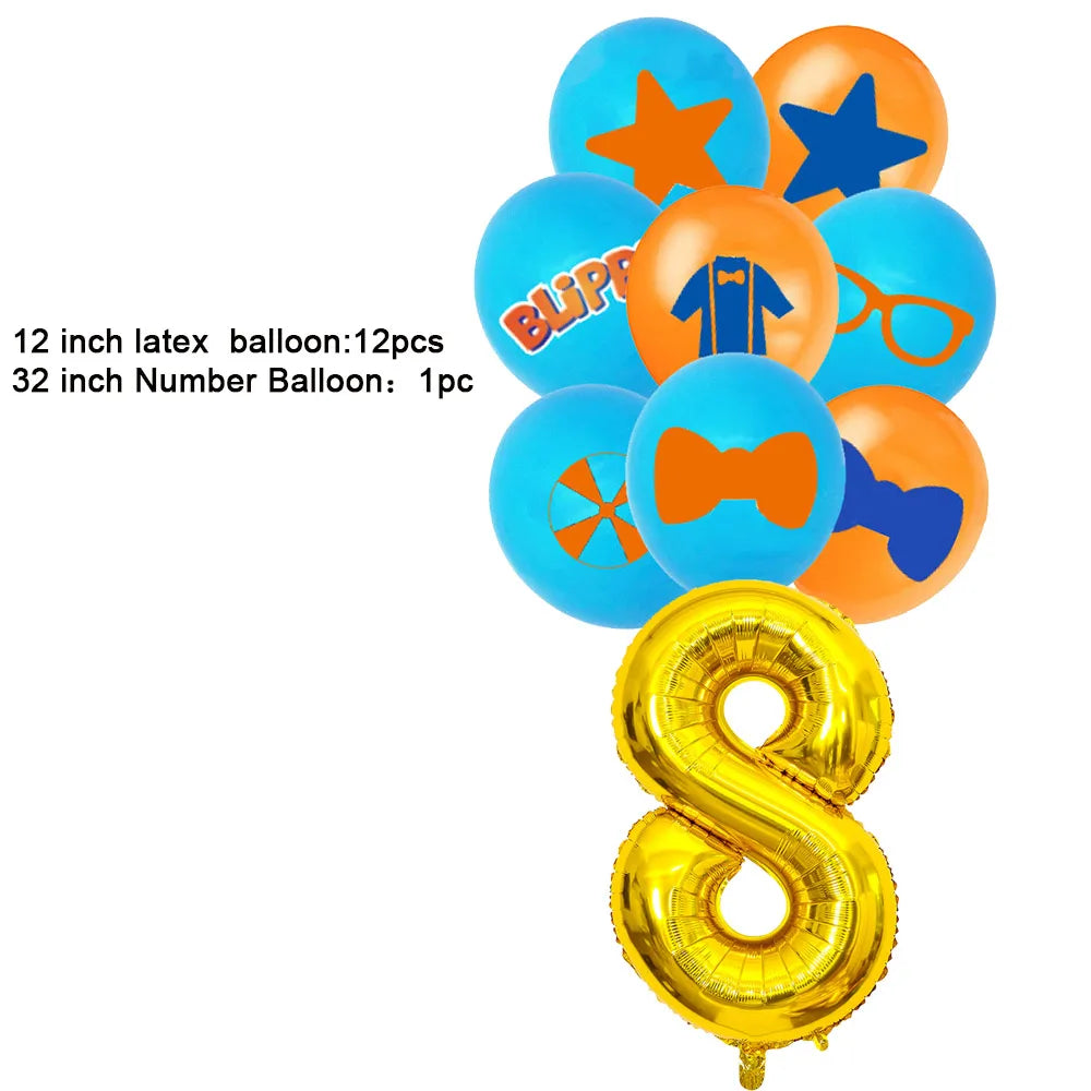 Bli-Ppi-Toy English Teacher Theme Birthday Party Decorative Disposable Tableware Set Background Balloon Banner Baby Shower Gift
