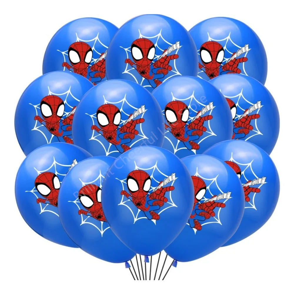 12 Inch Marvel Superhero Latex Balloon Set Avengers Spiderman Hulk  Boys Birthday Party Baby Shower Party Decorations Kid Toys
