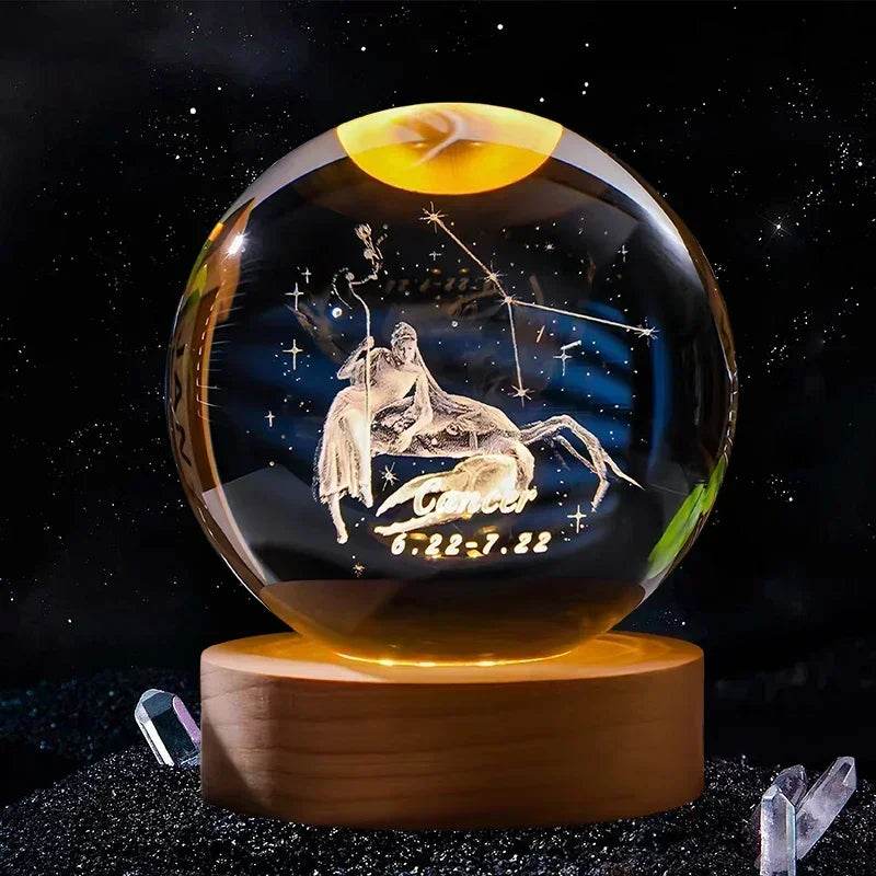 3D Crystal Ball Glass Decoration