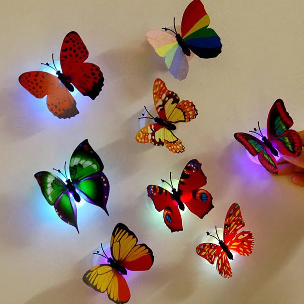 Decoration 1 Wall Stickers Wall Lights 3D Stickers Pcs Home Decor Paper Butterflies for Crafts
