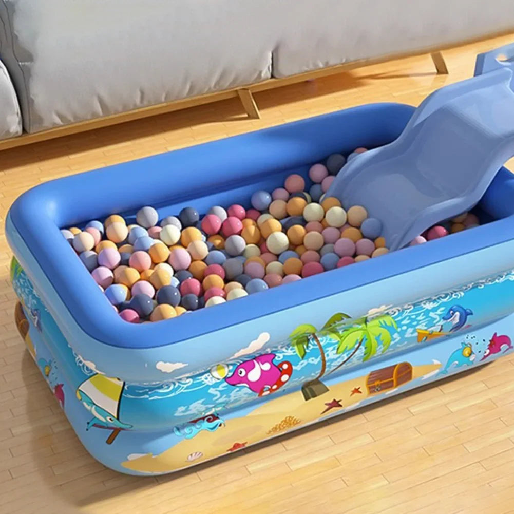 Inflatable Swimming Pool Large Family Pools Rectangle Framed Children Swimming Pool Summer Outdoor Kids Baby Bathtub Toys