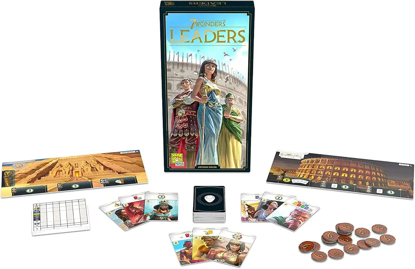 7 Wonders Leaders Board Game Expansion (New Version) | Family Board Game | Adult Civilization Board Game | Game Night Strategy B
