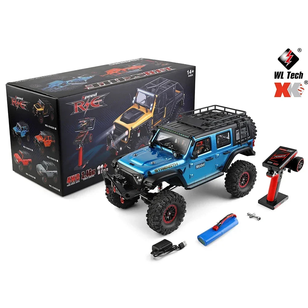 New Wltoys 104026 104010 104020 RC Car 1/10 Electric 4-Wheel Drive Climbing Remote Control Car Off-Road Vehicle Toy Racing Car