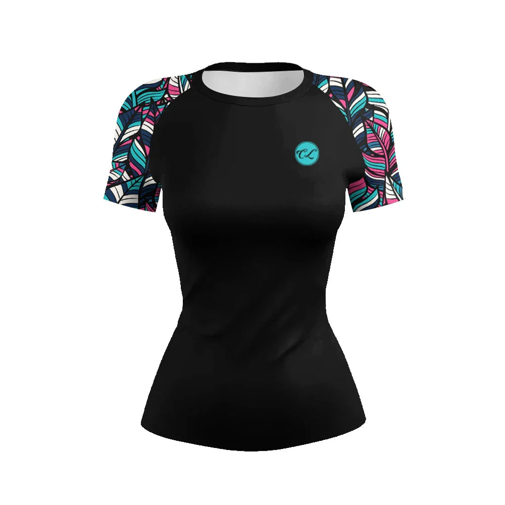 Compression Combat BJJ Rash Guards Grappling MMA Jiu Jitsu Rash Gurd Fight Wear Short Sleeves Quickly Dye Athletic t-shirts
