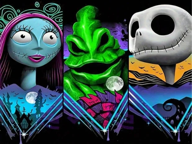Disney 5D Diy Diamond Painting Nightmare Before Christmas Unique Gift Art Embroidery Sale Skeleton Mosaic Home Decoration