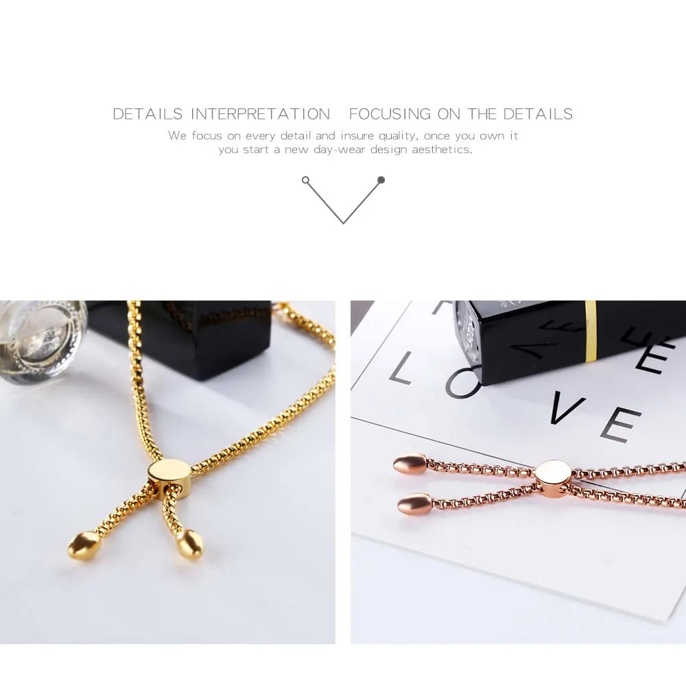 Lokaer Simple Student Cross Bracelet Friendship Jewelry Birthday Gifts Stainless Steel Women's Charm Bracelet Box Chain B17097