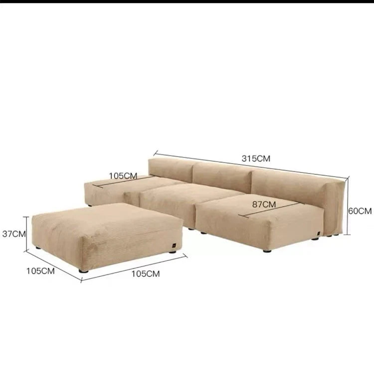 hhChina Manufacture Sofa Couch Living Room Furniture Velvet Fabric Sofa Set Nordic Beige Creative Corner Nordic room sofa*