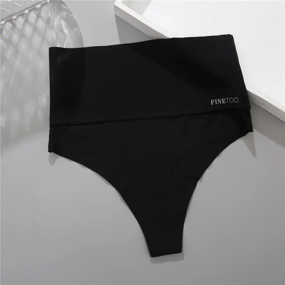Bodyshaper High Waist Seamless Thong Women Panties Underwear Anti-bacteria G-String Female Intimates Lingerie Shapewear Panties