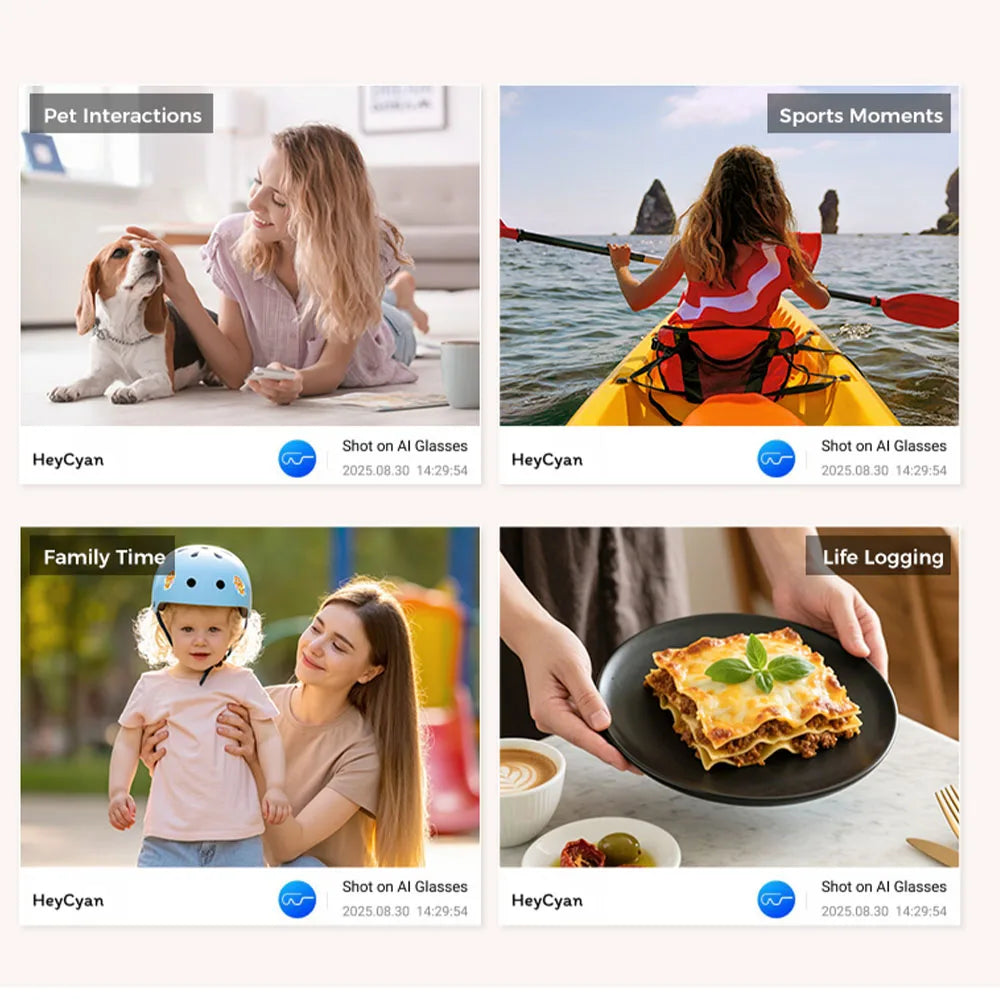 M02 AI Smart Glasses 8MP Camera, Video Recording,100+Languages Translation Sunglasses, Bluetooth Call, Music Play, with Charging Box.