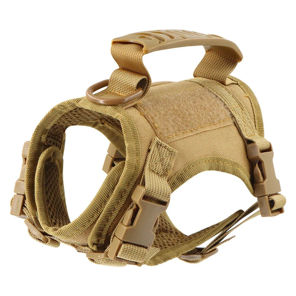 Tactical Puppy Harness For Small Dogs Adjustable Cat Harnesses Vest For Military Service Dogs Training Kitten Cat Accessories