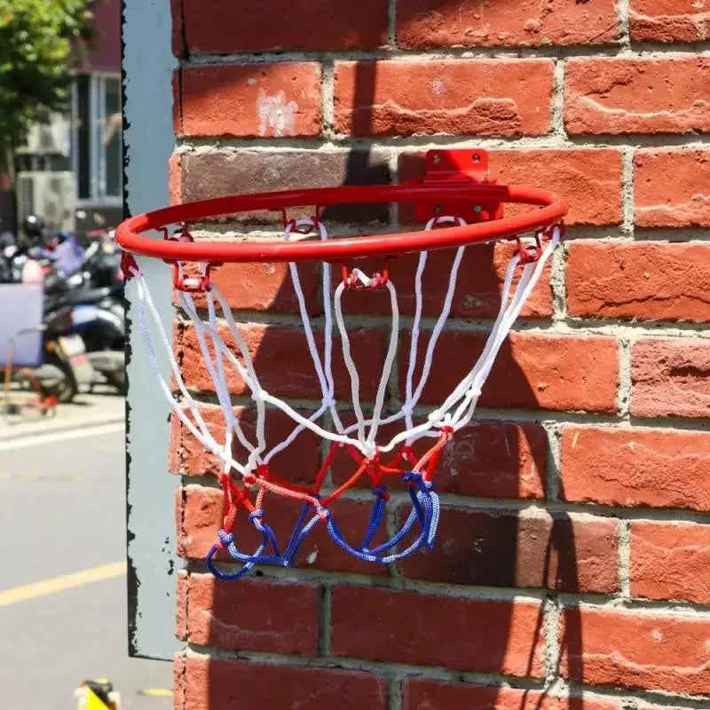 Children Basketball Hoop Door Wall Mounted Rim Screws Installed Goal Net Indoor Outdoor Shooting Practice Toy Sports Equipment