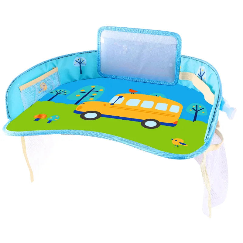 Kid Travel Tray for Toddler Car Seat Travel Tray for Kids, Children Travel Desk, Carseat Table Tray for Kid Road Trip Activities