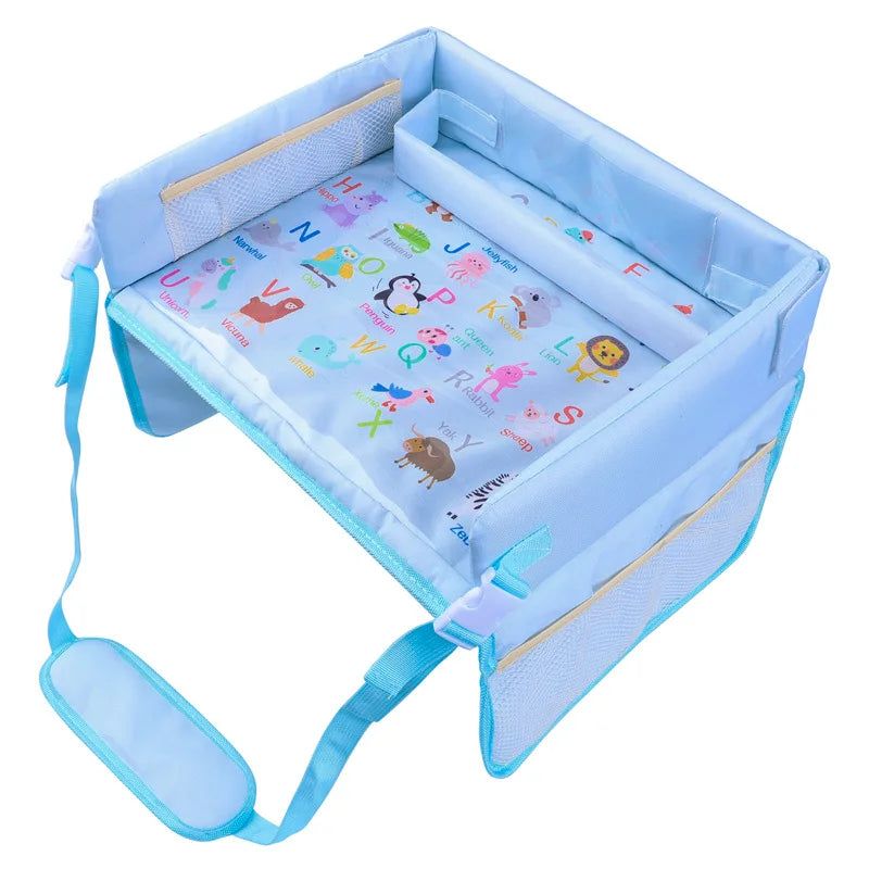 Kid Travel Tray for Toddler Car Seat Travel Tray for Kids, Children Travel Desk, Carseat Table Tray for Kid Road Trip Activities