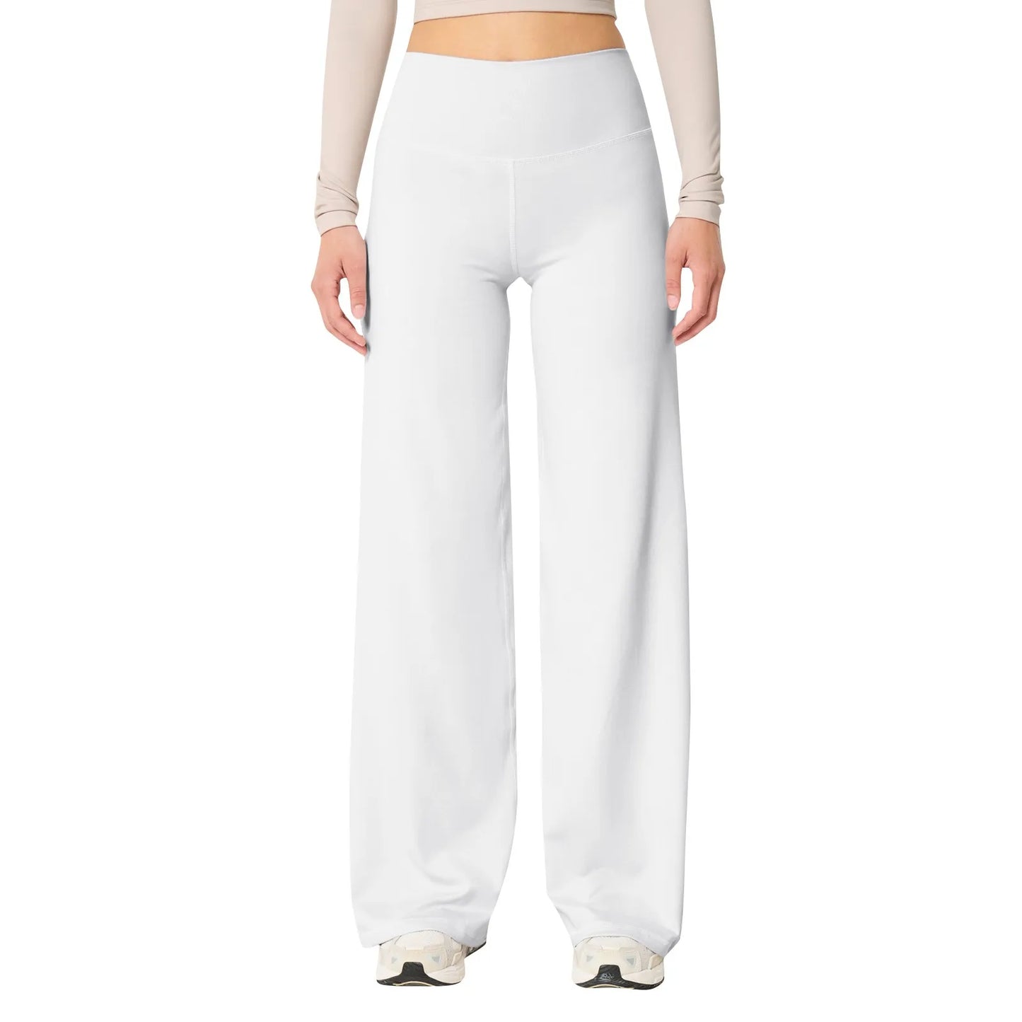 Casual Clothes Yoga Pants For Women High Waist Workout Leggings Stretchy Pants With Pockets Solid Soft Sweatpants For Women