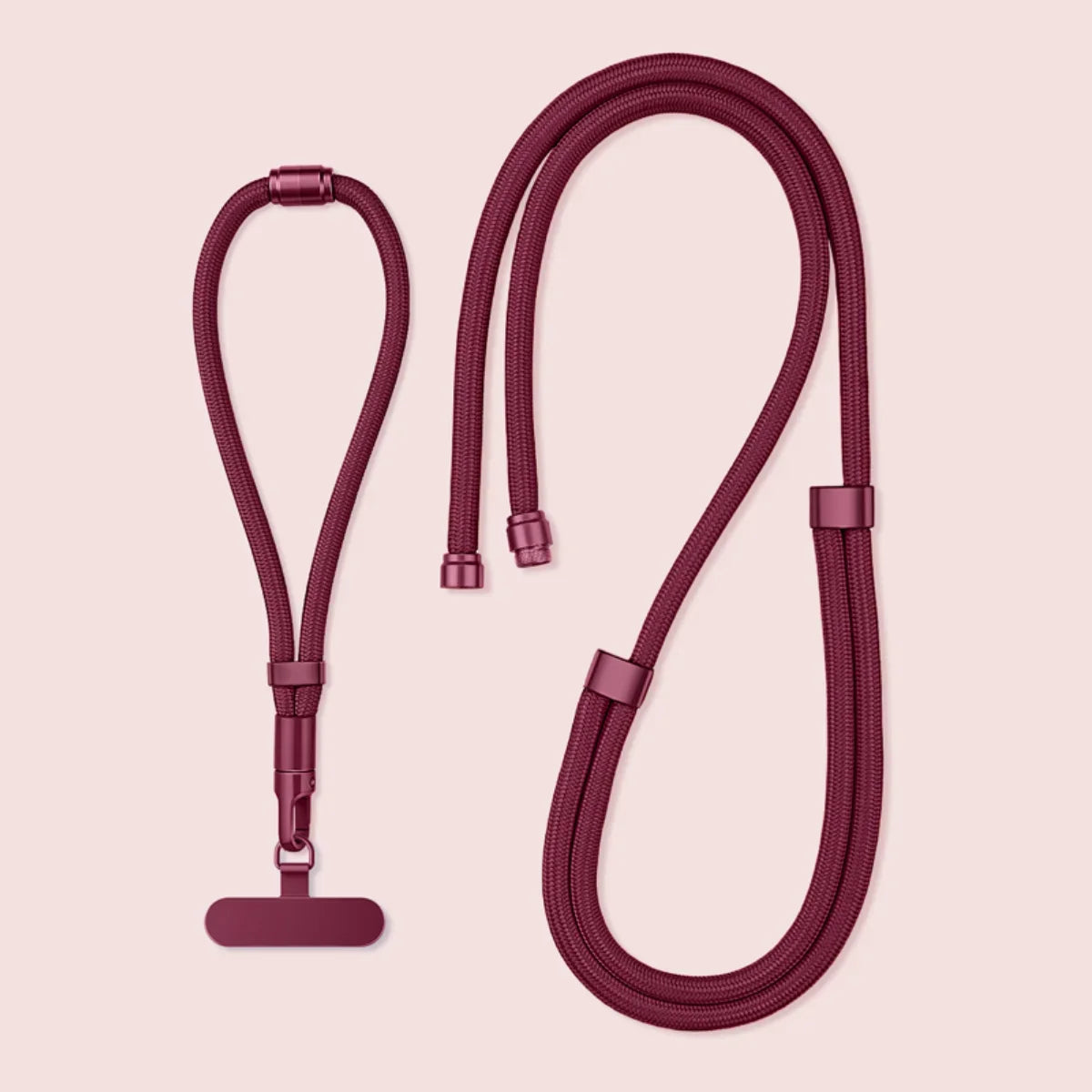3-in-1 Switchable Mobile Phone Lanyard Adjustable Length Universal Mobile Phone Case Strap