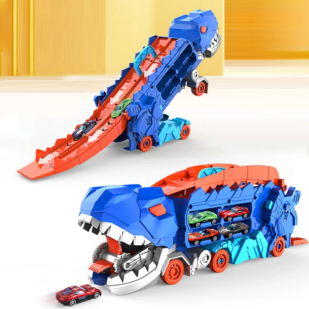 Ultimate Transporter Hauler Toddler Toys Dinosaur Transporter Truck Toddler Car Toys Set Gifts for Kids Ages 3 4 5 6 Years Old