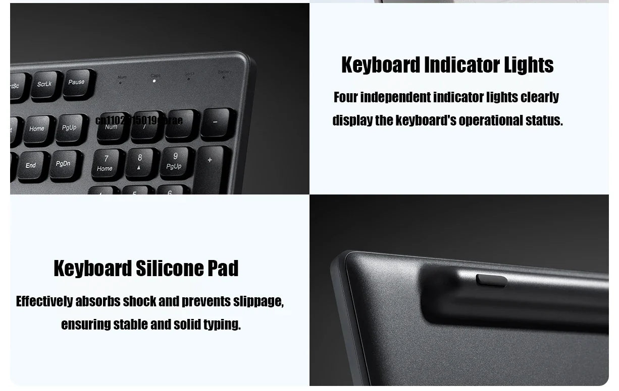 Xiaomi Wireless Keyboard and Mouse Set 3 2.4G Wireless Slim and Quiet Business Office Use Plug and Play