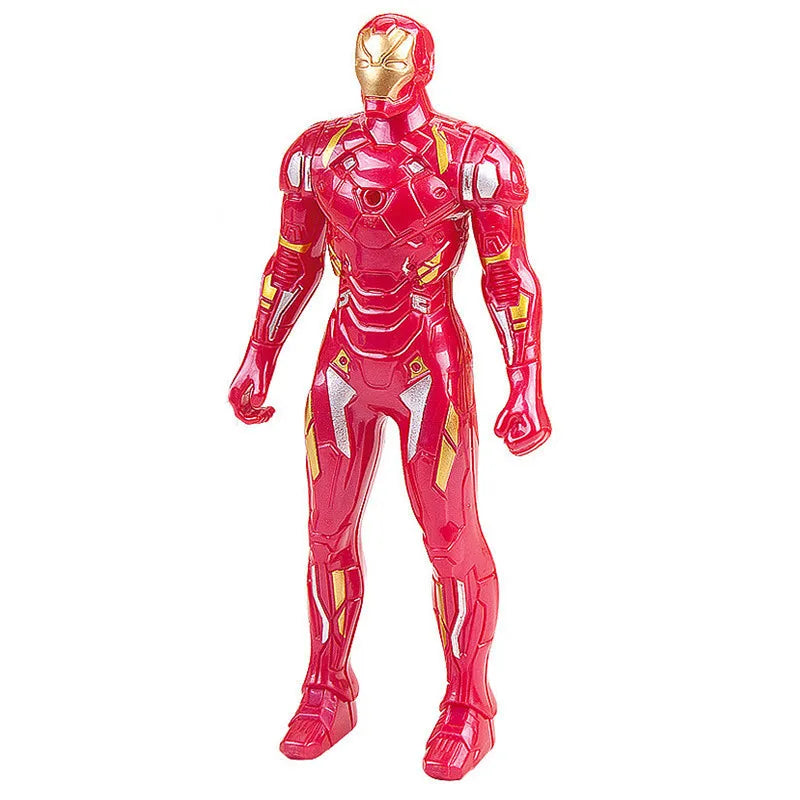 Marvel Spiderman Hulk Ironman Anime Hobby Toy Christmas Gift Movable Joints Luminous Doll Collection Handmade Model Fashion Toy