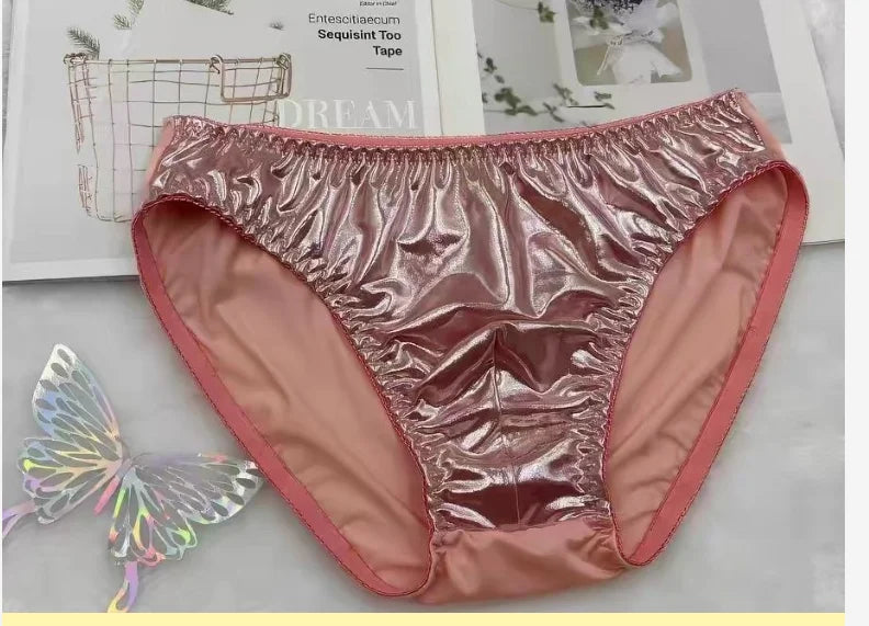 Men's Underwear Is Soft Smooth Close Fitting Sexy Comfortable  Shiny Elastic Daily Personalized Underwear