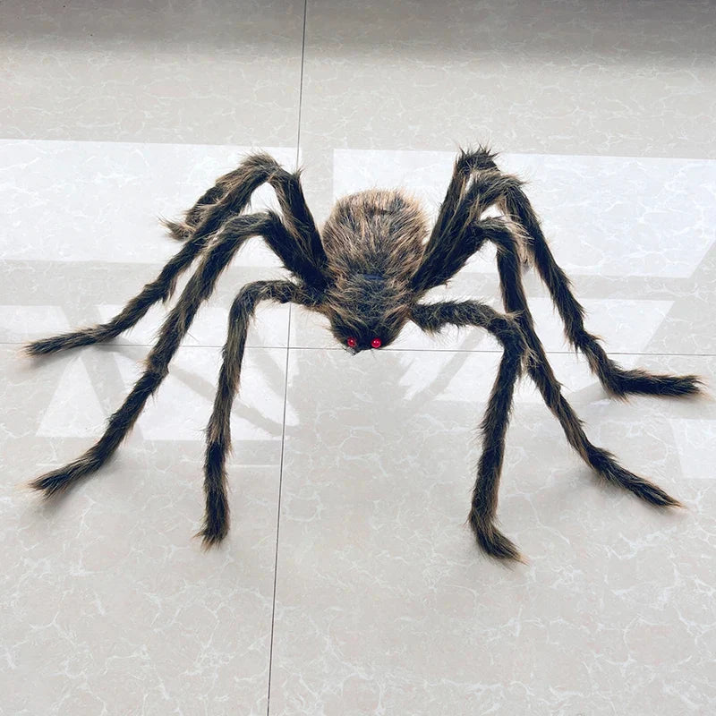 Halloween Horror Fake Spider Festival Party Outdoor Giant Plush Spider Haunted House Bar Halloween Home Decoration