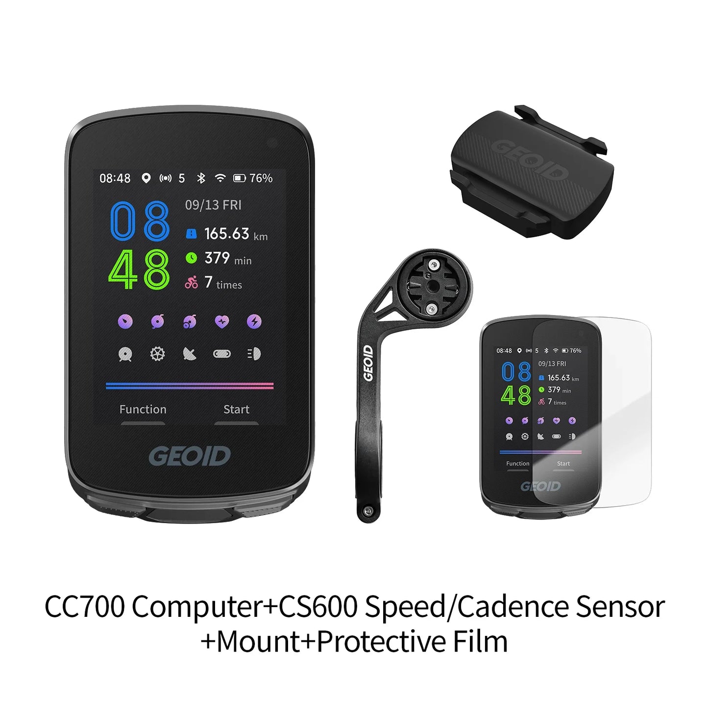 GEOID CC700 GPS Bike Computer 2.8-inch Color Screen Route Navigation Bicycle Speedometer WIFI Waterproof Cycling Odometer