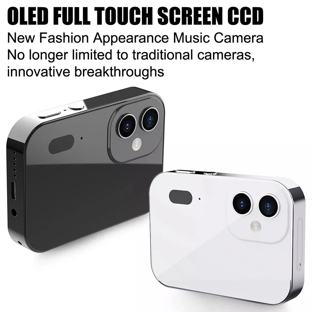 New 4K Digital Camera Night Vision Triple Lens 3Inch HD 64MP Touch Screen Entertainment Digital Camera OTG Transmission 3600mAh