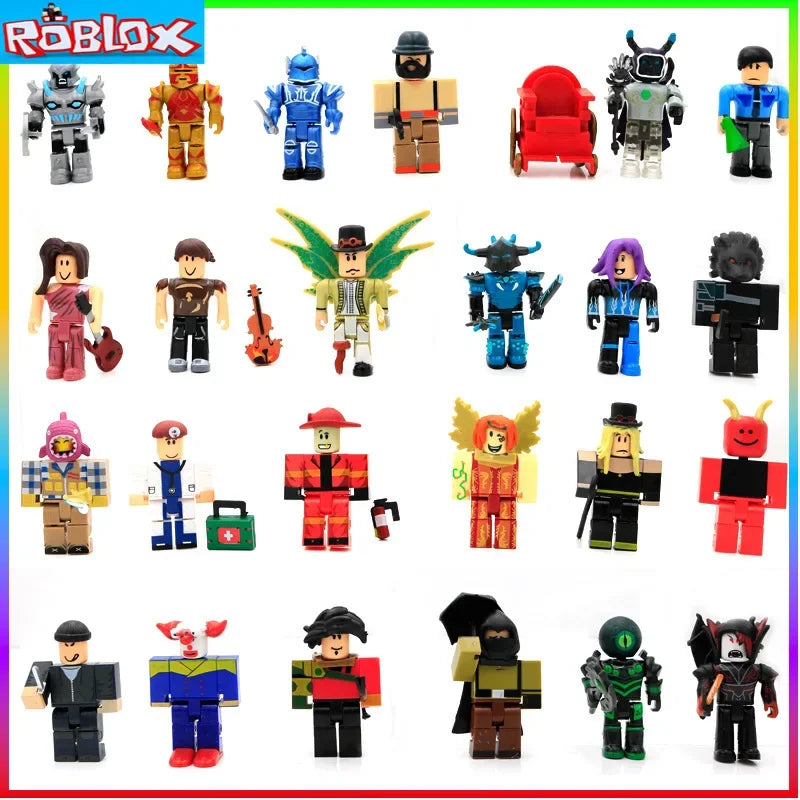 Roblox 24 Collectible Doll Series Virtual World Version 1-6 Building Blocks with Accessories Birthday Gift for Girls Kids Boys