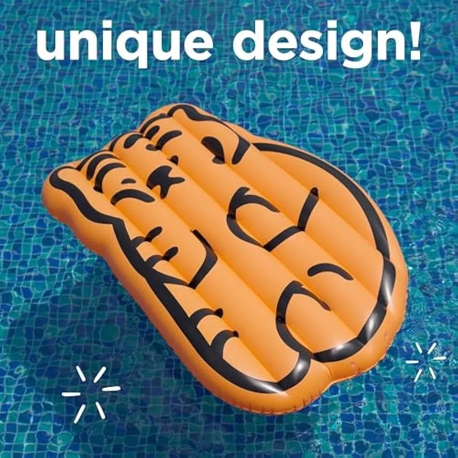 Inflatable Pool Float Mat Tiger - Summer Lake Beach Party Swimming Pool Large Water Fun Float Bed Sunbathing Tanning Pool Loung
