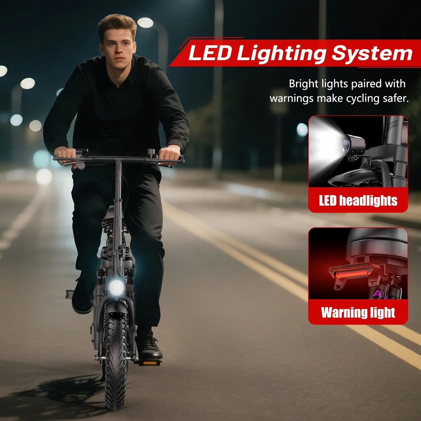 UPlee GE5 Adults Electric Bike 750W Peak Motor 48V 15AH Removable Battery Electric Bicycle 14 Inch Folding Urban leisure e bike