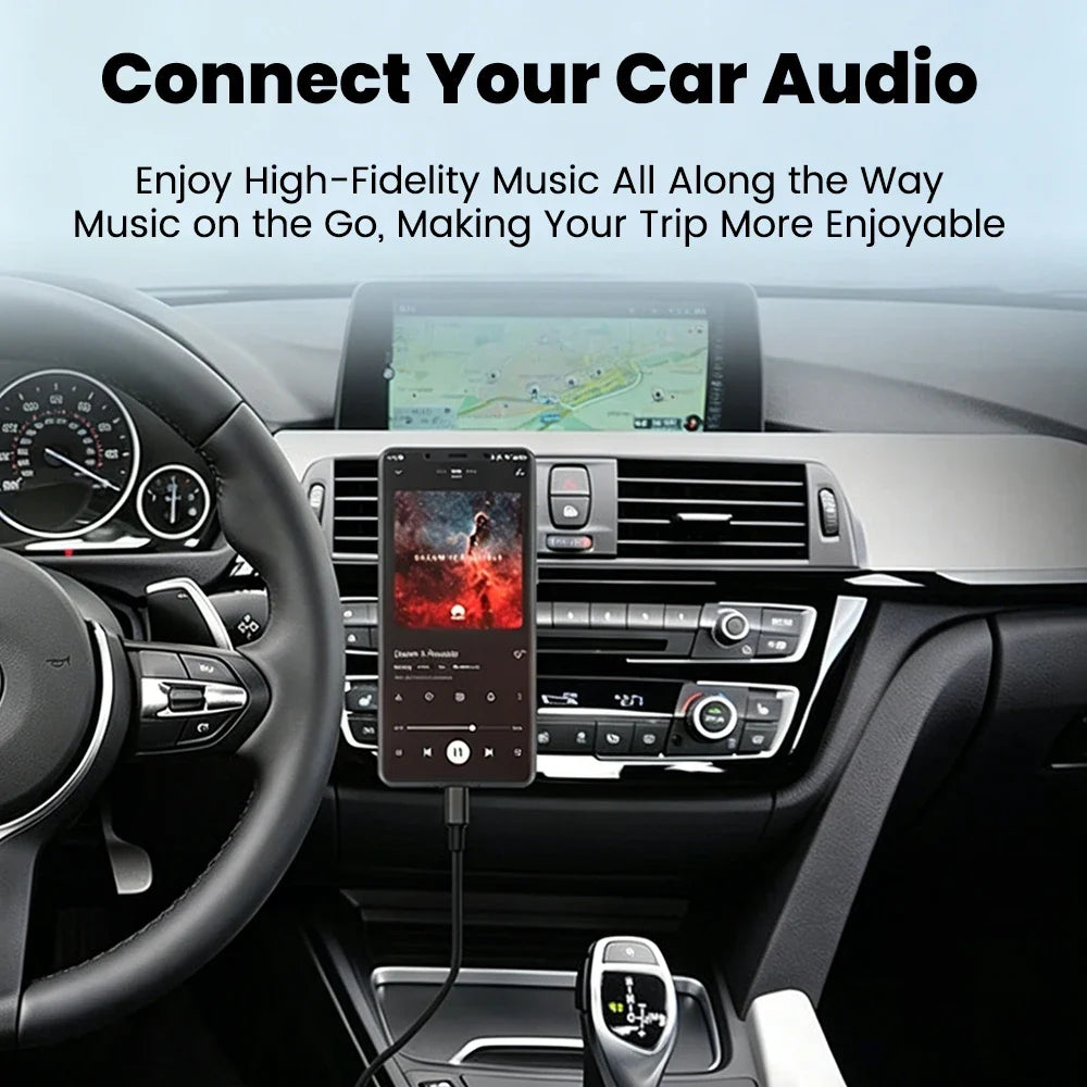 Type C To 3.5mm Aux Audio Cable Headset Speaker Headphone Jack Adapter Car Aux for Samsung S25 Note 20 S26 Ultra Tab S7